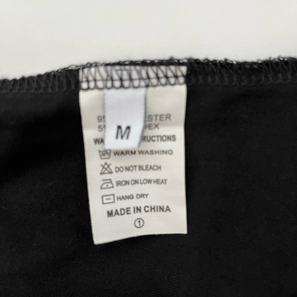 Black top with bow ties over the shoulder - Picture 3 of 3